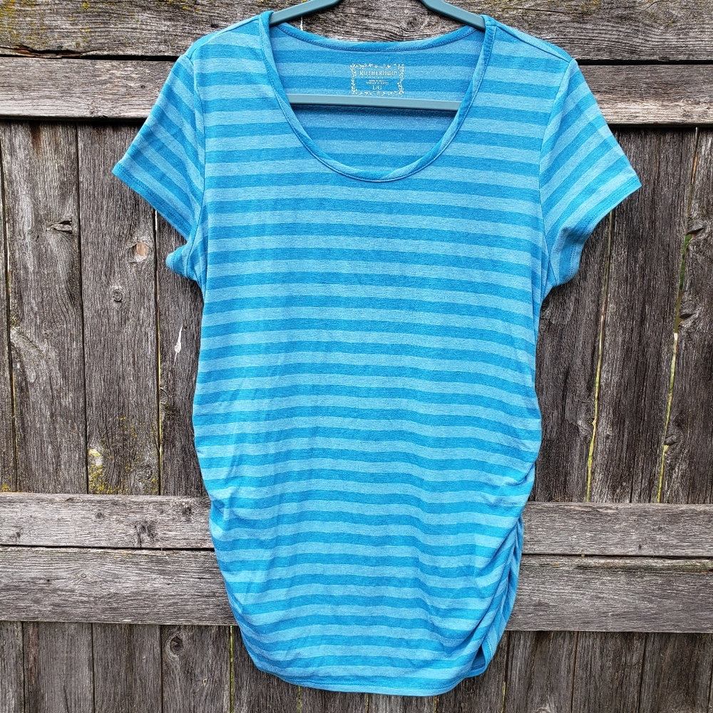 Motherhood Maternity Oh Baby! short sleeve top sz large in good condition
